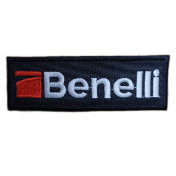 Parche bordado Benelli 10 x 3,5 cm. (MA-423)