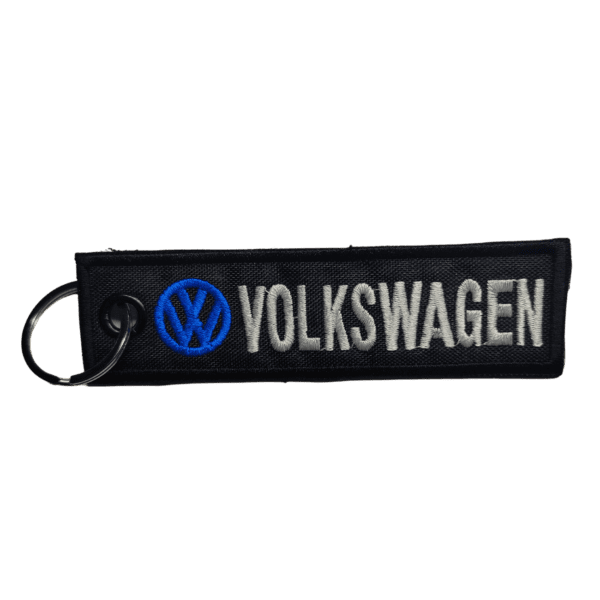 Llavero bordado VOLKSWAGEN 10 x 2,5 cm. (LLA-030)