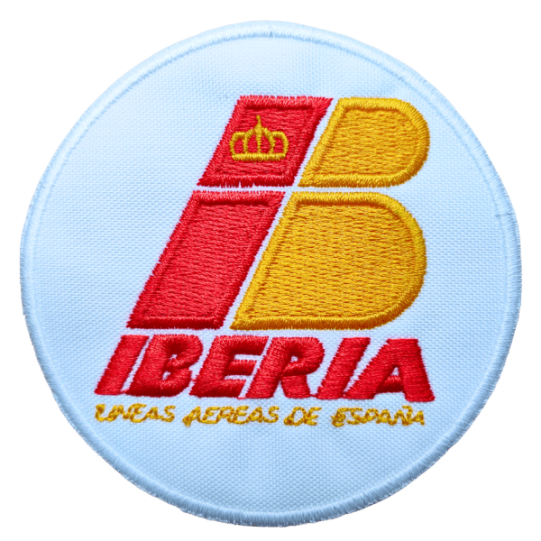 Parche bordado IBERIA 8 x 8 cm. (SER-023)