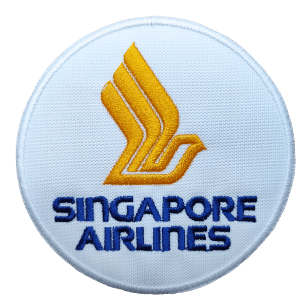 Parche bordado SINGAPORE AIRLINES 8 x 8 cm. (SER-024)