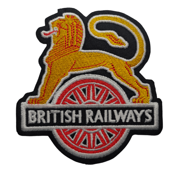 Parche bordado BRITISH RAILWAYS 9,5 x 9 cm. (SER-026)