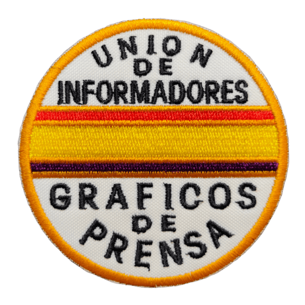 Parche bordado INFORMADORES GRÁFICOS PRENSA 7,5 x 7,5 cm. (MI-212)