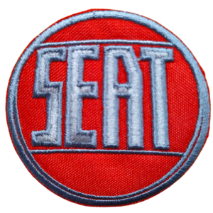 Parche bordado SEAT 6,5 x 6,5 cm. (MA-494)